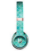 Blue-Green Watercolor Quatrefoil Full-Body Skin Kit for the Beats by Dre Solo 3 Wireless Headphones