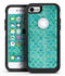 Blue-Green Watercolor Quatrefoil - iPhone 7 or 8 OtterBox Case & Skin Kits