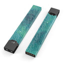 Blue-Green Watercolor Squiggles - Premium Decal Protective Skin-Wrap Sticker compatible with the Juul Labs vaping device