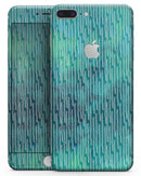 Blue-Green Watercolor Squiggles - Skin-kit for the iPhone 8 or 8 Plus