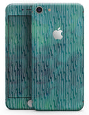 Blue-Green Watercolor Squiggles - Skin-kit for the iPhone 8 or 8 Plus
