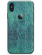 Blue-Green Watercolor Squiggles - iPhone X Skin-Kit