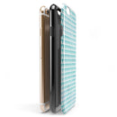 Blue-Green Watercolor Triangle Pattern iPhone 6/6s or 6/6s Plus 2-Piece Hybrid INK-Fuzed Case