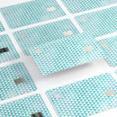 Blue-Green Watercolor Trangle Pattern - Premium Protective Decal Skin-Kit for the Apple Credit Card