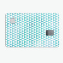 Blue-Green Watercolor Trangle Pattern - Premium Protective Decal Skin-Kit for the Apple Credit Card