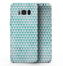 Blue-Green Watercolor Trangle Pattern - Samsung Galaxy S8 Full-Body Skin Kit
