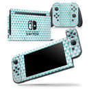 Blue-Green Watercolor Trangle Pattern - Skin Wrap Decal for Nintendo Switch Lite Console & Dock - 3DS XL - 2DS - Pro - DSi - Wii - Joy-Con Gaming Controller