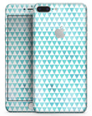 Blue-Green Watercolor Trangle Pattern - Skin-kit for the iPhone 8 or 8 Plus