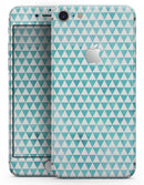 Blue-Green Watercolor Trangle Pattern - Skin-kit for the iPhone 8 or 8 Plus