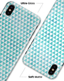 Blue-Green Watercolor Trangle Pattern - iPhone X Clipit Case