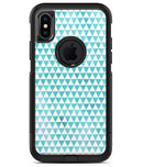 Blue-Green Watercolor Trangle Pattern - iPhone X OtterBox Case & Skin Kits