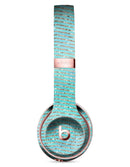 Blue-Green Watercolor and Gold Glitter Chevron Full-Body Skin Kit for the Beats by Dre Solo 3 Wireless Headphones