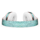 Blue-Green Watercolor and Gold Glitter Chevron Full-Body Skin Kit for the Beats by Dre Solo 3 Wireless Headphones