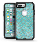 Blue-Green Watercolor and Gold Glitter Chevron - iPhone 7 Plus/8 Plus OtterBox Case & Skin Kits