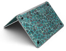 Blue-Green and Black Watercolor Giraffe Pattern - MacBook Air Skin Kit