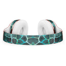 Blue-Green and Black Watercolor Giraffe Pattern Full-Body Skin Kit for the Beats by Dre Solo 3 Wireless Headphones