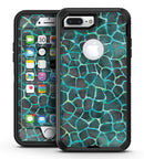 Blue-Green and Black Watercolor Giraffe Pattern - iPhone 7 Plus/8 Plus OtterBox Case & Skin Kits