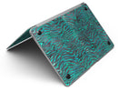 Blue-Green and Black Watercolor Tiger Pattern - MacBook Air Skin Kit