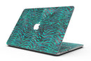 Blue-Green and Black Watercolor Tiger Pattern - MacBook Pro with Retina Display Full-Coverage Skin Kit