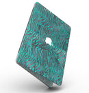 Blue-Green and Black Watercolor Tiger Pattern - MacBook Pro with Retina Display Full-Coverage Skin Kit