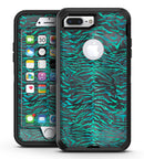 Blue-Green and Black Watercolor Tiger Pattern - iPhone 7 Plus/8 Plus OtterBox Case & Skin Kits