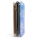 Blue 0021 Absorbed Watercolor Texture iPhone 6/6s or 6/6s Plus 2-Piece Hybrid INK-Fuzed Case