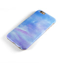 Blue 0021 Absorbed Watercolor Texture iPhone 6/6s or 6/6s Plus 2-Piece Hybrid INK-Fuzed Case