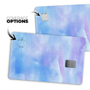 Blue 0021 Absorbed Watercolor Texture - Premium Protective Decal Skin-Kit for the Apple Credit Card
