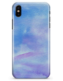 Blue 0021 Absorbed Watercolor Texture - iPhone X Clipit Case