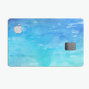 Blue 082 Absorbed Watercolor Texture - Premium Protective Decal Skin-Kit for the Apple Credit Card