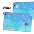 Blue 082 Absorbed Watercolor Texture - Premium Protective Decal Skin-Kit for the Apple Credit Card