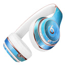 Blue 082 Absorbed Watercolor Texture Full-Body Skin Kit for the Beats by Dre Solo 3 Wireless Headphones