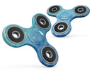 Blue 082 Absorbed Watercolor Texture Full-Body Fidget Spinner Skin-Kit