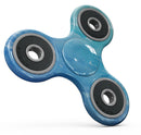 Blue 082 Absorbed Watercolor Texture Full-Body Fidget Spinner Skin-Kit