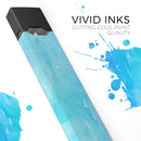 Blue 082 Absorbed Watercolor Texture - Premium Decal Protective Skin-Wrap Sticker compatible with the Juul Labs vaping device