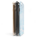 Blue 191 Textured Marble iPhone 6/6s or 6/6s Plus 2-Piece Hybrid INK-Fuzed Case