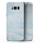 Blue 191 Textured Marble - Samsung Galaxy S8 Full-Body Skin Kit