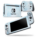 Blue 191 Textured Marble - Skin Wrap Decal for Nintendo Switch Lite Console & Dock - 3DS XL - 2DS - Pro - DSi - Wii - Joy-Con Gaming Controller