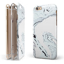 Blue 19 Textured Marble iPhone 6/6s or 6/6s Plus 2-Piece Hybrid INK-Fuzed Case
