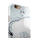 Blue 19 Textured Marble iPhone 6/6s or 6/6s Plus 2-Piece Hybrid INK-Fuzed Case
