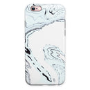 Blue 19 Textured Marble iPhone 6/6s or 6/6s Plus 2-Piece Hybrid INK-Fuzed Case