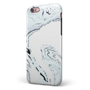 Blue 19 Textured Marble iPhone 6/6s or 6/6s Plus 2-Piece Hybrid INK-Fuzed Case