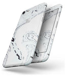 Blue 19 Textured Marble - Skin-kit for the iPhone 8 or 8 Plus