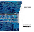 Blue Cirtcuit Board V1 - Skin Decal Wrap Kit Compatible with the Apple MacBook Pro, Pro with Touch Bar or Air (11", 12", 13", 15" & 16" - All Versions Available)