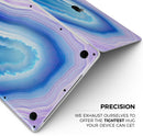 Blue & Purple Hue Agate - Skin Decal Wrap Kit Compatible with the Apple MacBook Pro, Pro with Touch Bar or Air (11", 12", 13", 15" & 16" - All Versions Available)