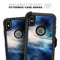 Blue & Gold Glowing Star-Wave - Skin Kit for the iPhone OtterBox Cases