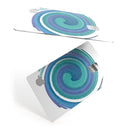 Blue & Green Watercolor Swirl - Premium Protective Decal Skin-Kit for the Apple Credit Card