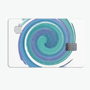 Blue & Green Watercolor Swirl - Premium Protective Decal Skin-Kit for the Apple Credit Card