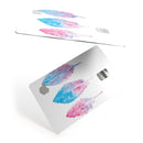 Blue & Pink Watercolor Feathers - Premium Protective Decal Skin-Kit for the Apple Credit Card