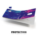 Blue & Purple Grunge - Premium Protective Decal Skin-Kit for the Apple Credit Card